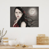 ミッドナイトバラポスター ポスター (キッチン)