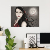 ミッドナイトバラポスター ポスター (ホームオフィス)