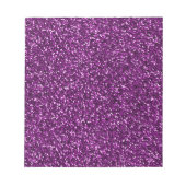 ミッドナイトパープルグリッター ノートパッド (正面)