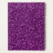 ミッドナイトパープルグリッター プランナー手帳 (裏面)