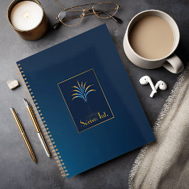 ミッドナイトパームコレクションラグジュアリーネイビーブルー ノートブック