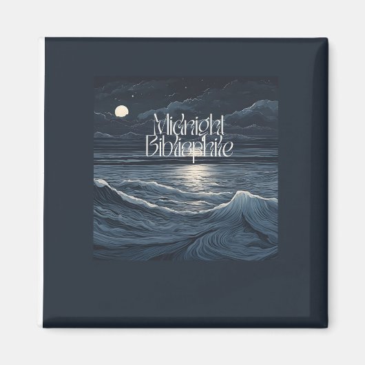 ミッドナイトビブリオフィールロゴマグネット マグネット (正面)