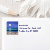 ミッドナイトビーチ住所ラベル ラベル (インサイチュ)