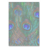 ミッドナイトピーコック羽毛エッチングスタイルデコール テーブルナンバー (裏面)