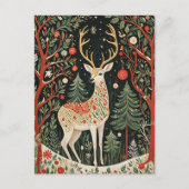 ミッドナイトフォレストクリスマスディアー ポストカード (正面)