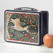 ミッドナイトフォレストクリスマスディアー メタルランチボックス (インサイチュ)