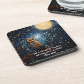 ミッドナイトフクロウカスタマイズ引用文 コースター (左側)