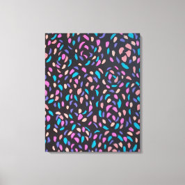 ミッドナイトフライトカラフルプリント キャンバスプリント