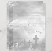 ミッドナイトフライトゴシック墓地ノート紙 (正面/裏面)