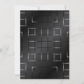 ミッドナイトブラックアンダーザスターズ結婚式招待状 招待状 (裏面)