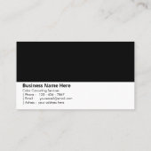 ミッドナイトブラック | 「洗練されたパワフル」 名刺 (裏面)
