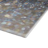 ミッドナイトブルーおよび金ゴールドグリッターカッティングボード カッティングボード (角)