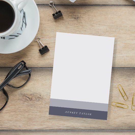 ミッドナイトブルーとスモーキーグレーグラデーションカラーブロック ポストイット