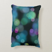 ミッドナイトブルーのクリスマストワイライトパターン アクセントクッション (裏面(縦))