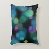 ミッドナイトブルーのクリスマストワイライトパターン アクセントクッション (正面(垂直))