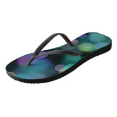 ミッドナイトブルーのクリスマストワイライトパターン ビーチサンダル (アングル)