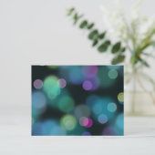 ミッドナイトブルーのクリスマストワイライトパターン ポストカード (スタンド正面)