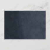 ミッドナイトブルーのストリングラ結婚イトの挿入カード エンクロージャーカード (裏面)