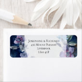 ミッドナイトブルーアネモネフローラ素朴美しい、 ラベル (インサイチュ)