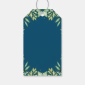 ミッドナイトブルーカボチャ赤ちゃんシャワーありがとう ギフトタグ (裏面)