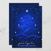 ミッドナイトブルークリスマスの馬 シーズンカード (正面/裏面)