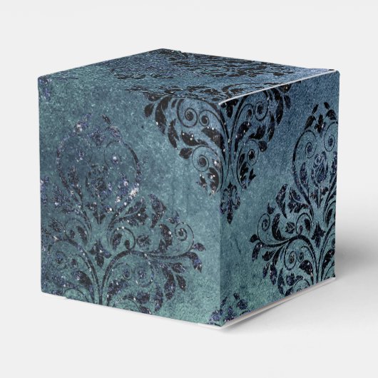 ミッドナイトブルーグライマーヴィンテージダマスク フェイバーボックス (裏面サイド)