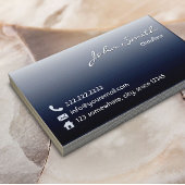 ミッドナイトブルーショーフールビジネスカード 名刺