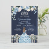 ミッドナイトブルーシンデレラプリンセスキンセアニラ 招待状 (スタンド正面)