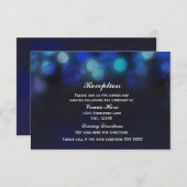 ミッドナイトブルースカイ《写真》ぼけ味ライト披露宴カード 招待状 (正面/裏面)