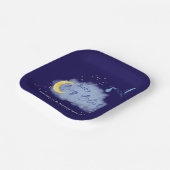 ミッドナイトブルースターライト男の赤ちゃんブリスストーク ペーパープレート (傾斜あり)