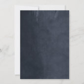 ミッドナイトブルーストリングライト結婚式招待状 招待状 (裏面)