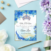 ミッドナイトブルースリッパアンドクラウンキンセニェラ招待状 アクリル招待状 (インサイチュ (ウェディング))