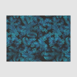 ミッドナイトブルーハワイアンパームズティッシュペーパー 薄葉紙