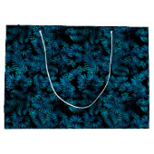 ミッドナイトブルーハワイアンパームズ ラージペーパーバッグ (裏面)