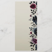 ミッドナイトブルーバーガンディーインクィーフローラアーモンドメニュー メニュー (裏面)