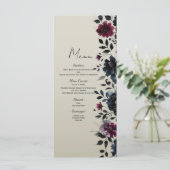 ミッドナイトブルーバーガンディーインクィーフローラアーモンドメニュー メニュー (スタンド正面)