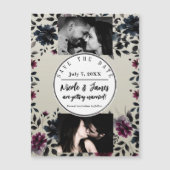 ミッドナイトブルーバーガンディーインクィーフローラアーモ結婚ンドズ (正面)