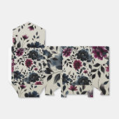 ミッドナイトブルーバーガンディーインクィーフローラアーモ結婚ンドズ フェイバーボックス (折り畳みなし)