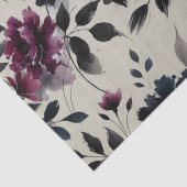 ミッドナイトブルーバーガンディーインクィーフローラアーモ結婚ンドズ 薄葉紙 (詳細)