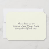 ミッドナイトブルーバーズツリーズ悔やみや弔慰死別 (裏面)