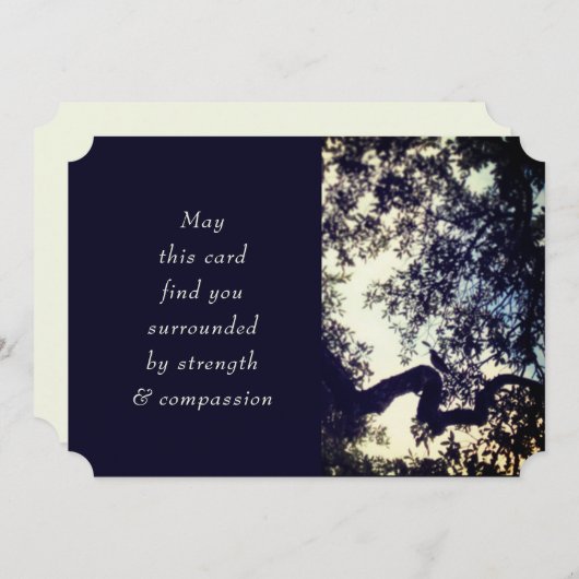 ミッドナイトブルーバーズツリーズ悔やみや弔慰死別 (正面/裏面)