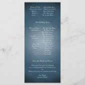 ミッドナイトブルーフローラポー結婚式 プログラム (裏面)