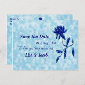 ミッドナイトブルーフローラ ポストカード (正面/裏面)