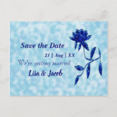 ミッドナイトブルーフローラ ポストカード (正面)