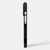 ミッドナイトブルーポリッシュ大理石名付き Case-Mate iPhoneケース (裏面 / 左)