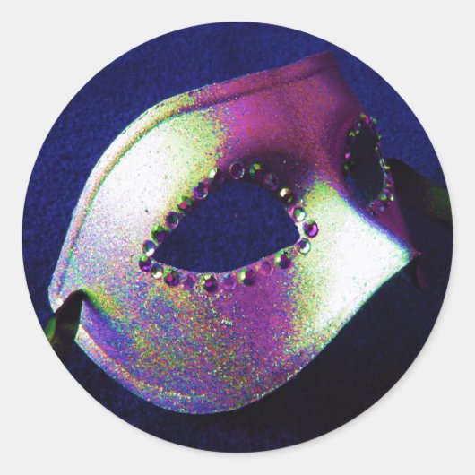 ミッドナイトブルーマスカレード ラウンドシール (正面)