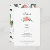 ミッドナイトブルーム フローラル 詳細 封入カード エンクロージャーカード (正面/裏面)