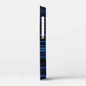 ミッドナイトブルーユニークモダンストライプのパタカッコいいーン Case-Mate iPhoneケース (裏面 / 左)