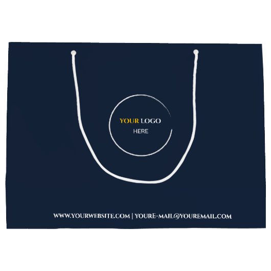 ミッドナイトブルーラージ抱き枕 ラージペーパーバッグ (裏面)