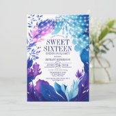 ミッドナイトブルーリーフ夕べプールパーティースウィート16 招待状 (スタンド正面)